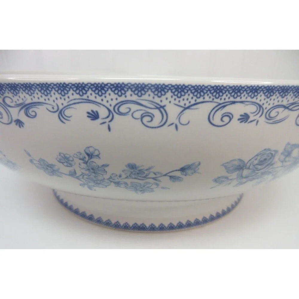 Pioneer Woman  Serving Bowl Agatha Blue White 11